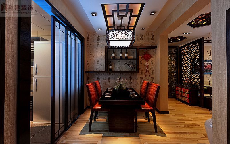中式 餐厅图片来自业之峰装饰旗舰店在中式风格装修设计案例的分享
