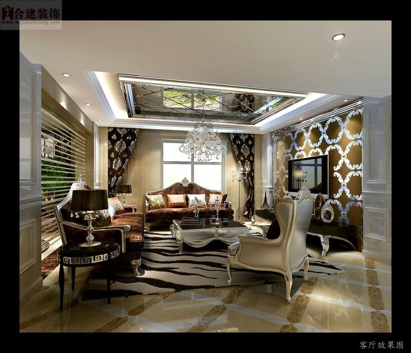 欧式 Loft 客厅图片来自业之峰装饰旗舰店在西山壹号院欧式风格装修案例的分享