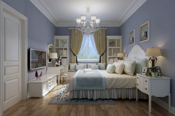 欧式 别墅 卧室图片来自框框在永定河孔雀城欧式风格案例的分享