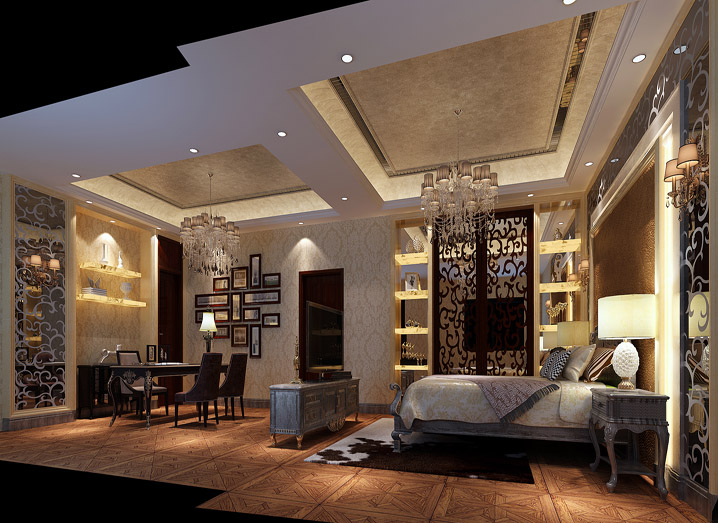 欧式 混搭 别墅 高端奢华 客厅图片来自上海实创-装修设计效果图在黄浦滩名苑别墅混搭风格的分享