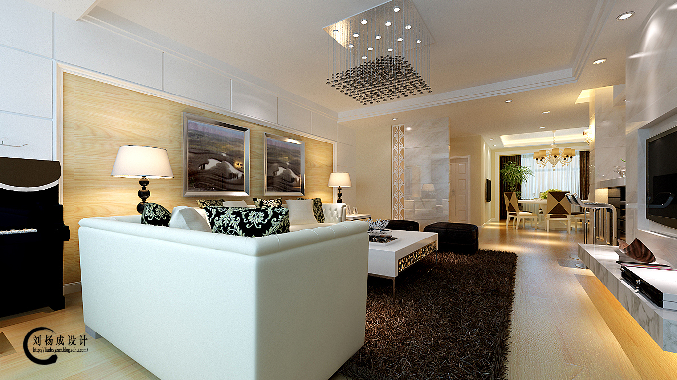 刘杨成 客厅图片来自交换空间刘杨成室内设计师在150平大气的简约设计的分享