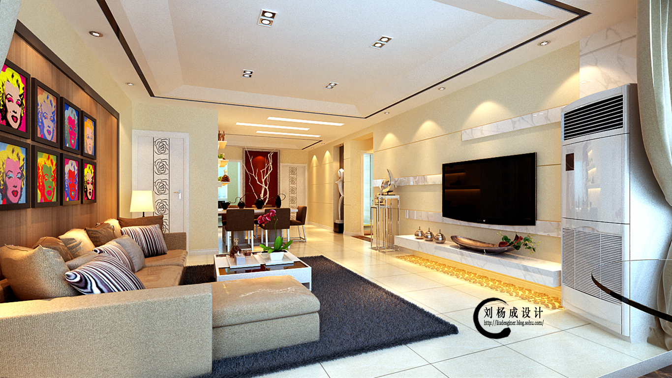 刘杨成 客厅图片来自交换空间刘杨成室内设计师在160平美观大气的简约设计的分享