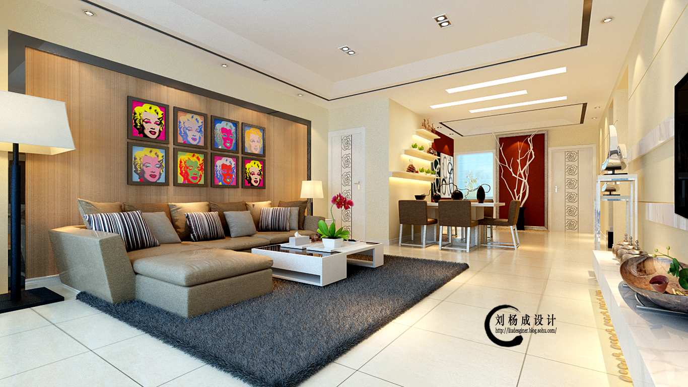 刘杨成 客厅图片来自交换空间刘杨成室内设计师在160平美观大气的简约设计的分享