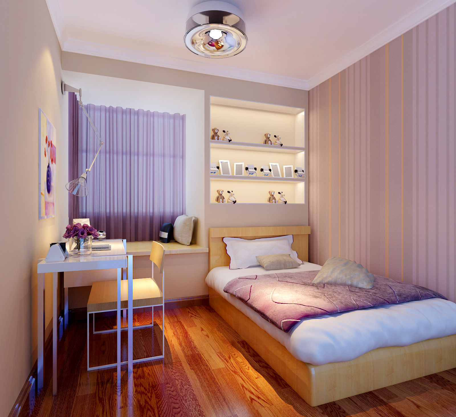 简约 首开常青藤 现代 北京元洲 卧室图片来自框框在首开常青藤两居室设计方案的分享