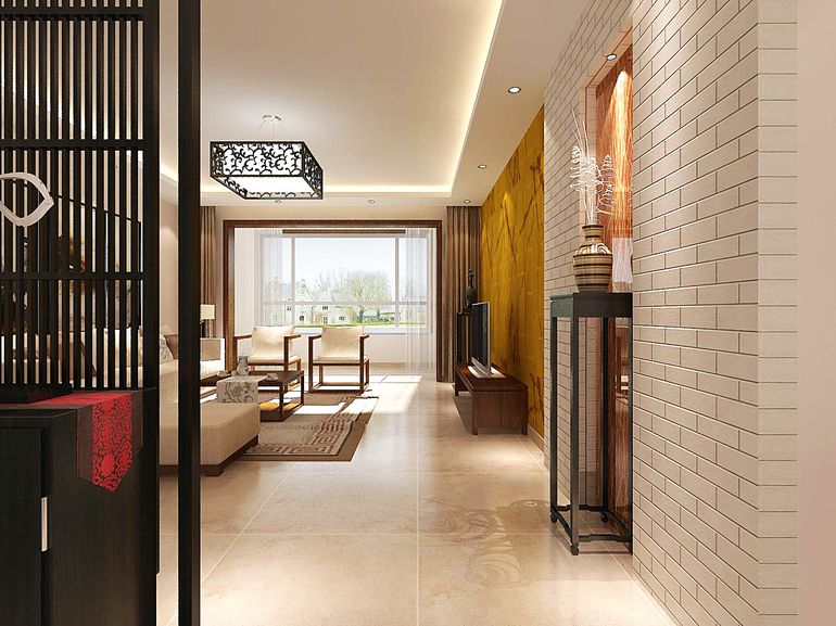新中式 简约 80后 客厅图片来自北京合建装饰在新中式碰到致尚简约带来的美感的分享