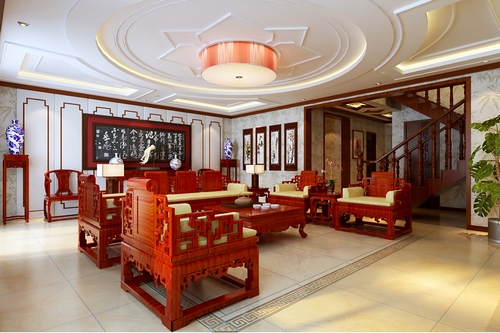 中式 客厅图片来自业之峰装饰旗舰店在古朴的中式风格的分享