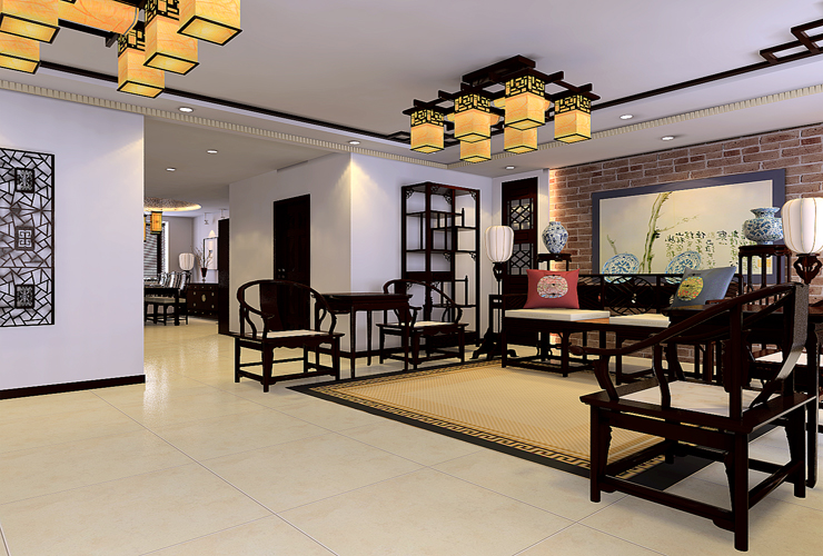 中式 客厅图片来自业之峰装饰旗舰店在中堂 中式风格的分享