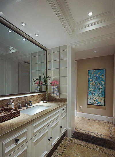 卫生间图片来自家装大管家在诠释温馨与幸福 130平美式3居室的分享