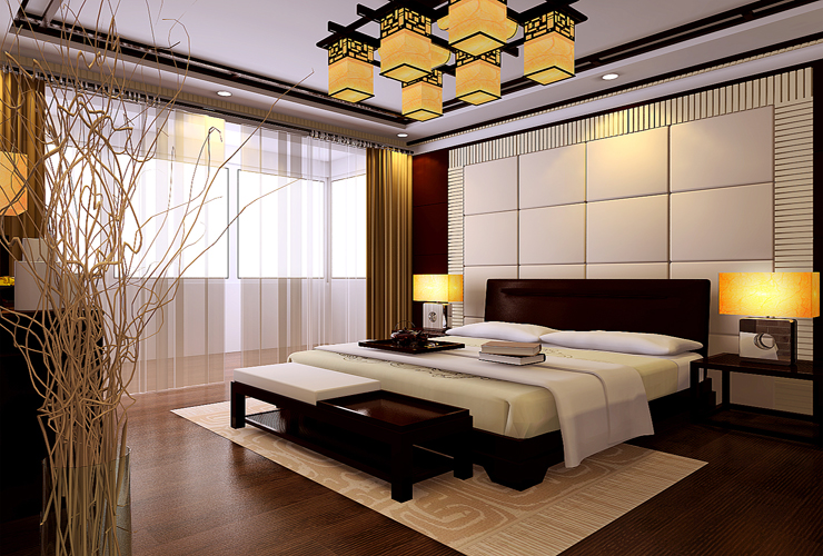 中式 卧室图片来自业之峰装饰旗舰店在中堂 中式风格的分享