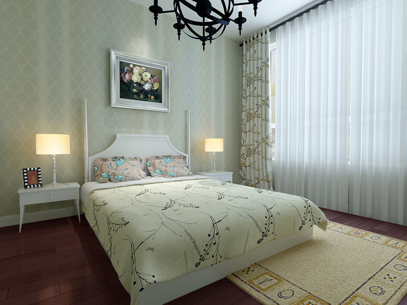 新中式 中式 玫瑰湾 业之峰 三室 卧室图片来自业之峰装饰李鑫在保利玫瑰湾136平米新中式风格的分享