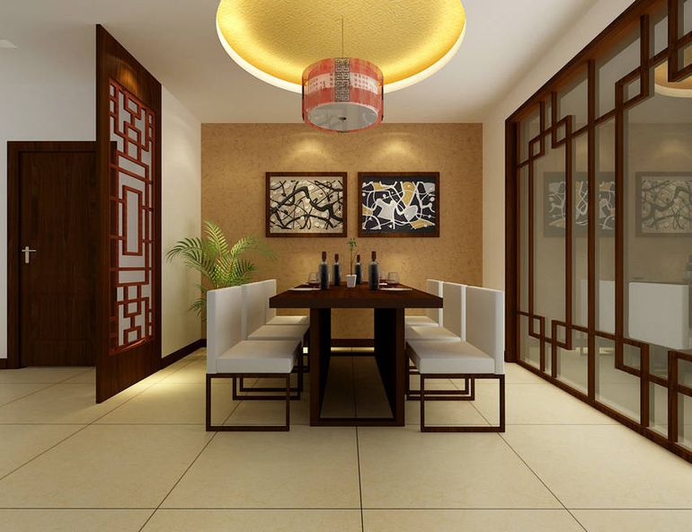 新中式 简约中式 中式 小资 餐厅图片来自贾凤娇在清新淡雅的新中式风格二居的分享