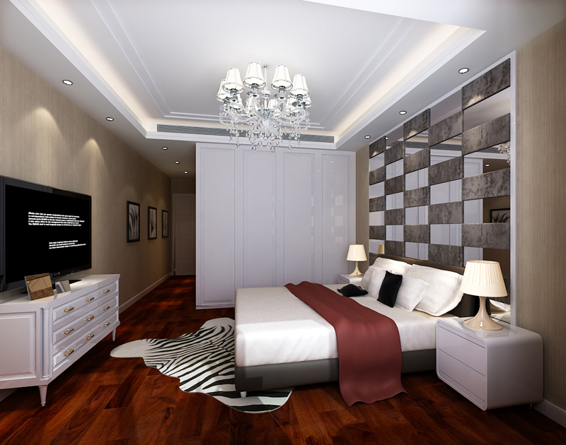 大都会 四室 现代简约 d 大户型 卧室图片来自业之峰装饰李鑫在大都会180平米现代简约的分享