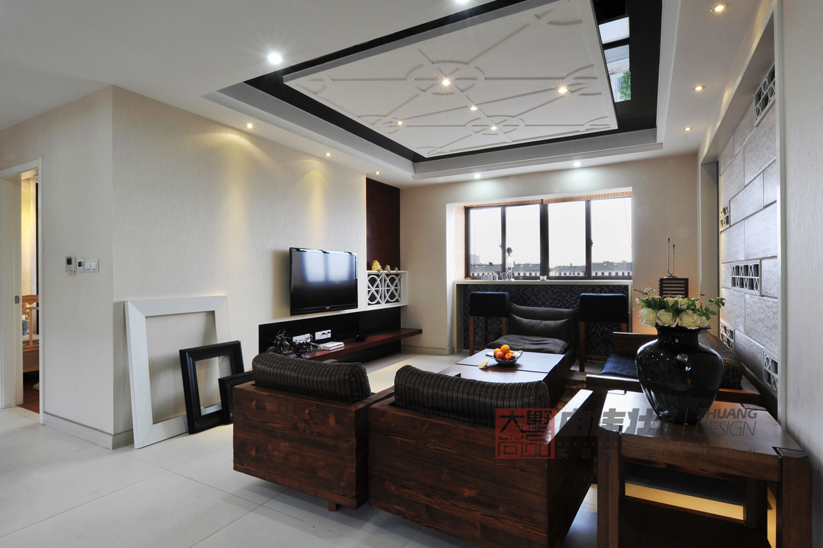 现代中式 荷塘月色 荷塘人家 公寓房 客厅图片来自大墅尚品-由伟壮设计在『荷塘人家』-现代中式的分享