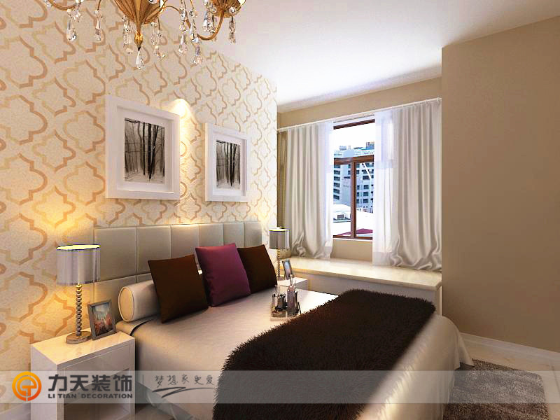 简约 三居 卧室图片来自阳光力天装饰在现代简约-花香漫城标准层的分享