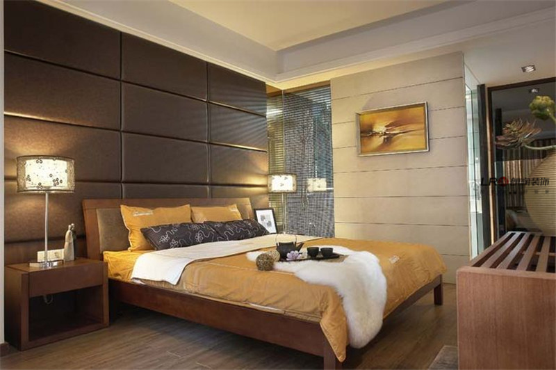 现代 中式 三居 雅致 卧室图片来自朗润装饰工程有限公司在132平“东方雅韵”三居室的分享