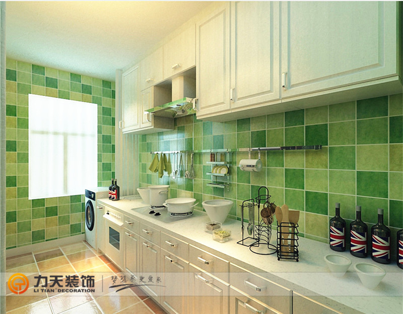 美式 二居 厨房图片来自阳光力天装饰在北宁湾-64㎡-美式风格的分享