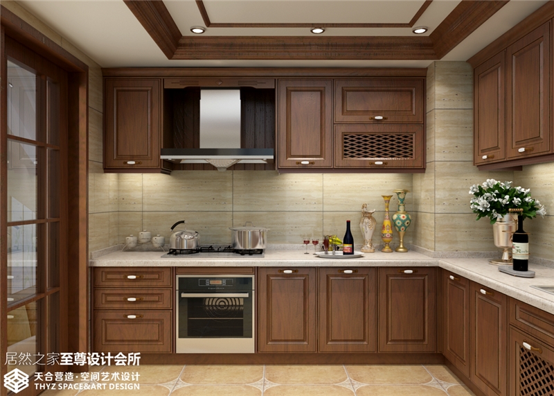 厨房图片来自天合营造在复地东湖国际279平美式混搭风格的分享