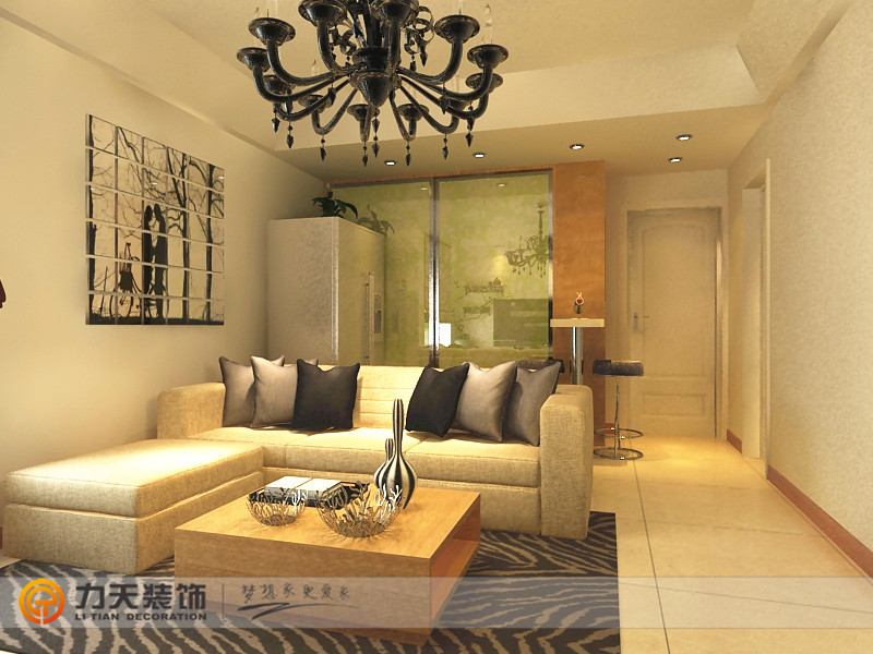 简约 二居 客厅图片来自阳光力天装饰在中国铁建国际城-90㎡-现代简约的分享