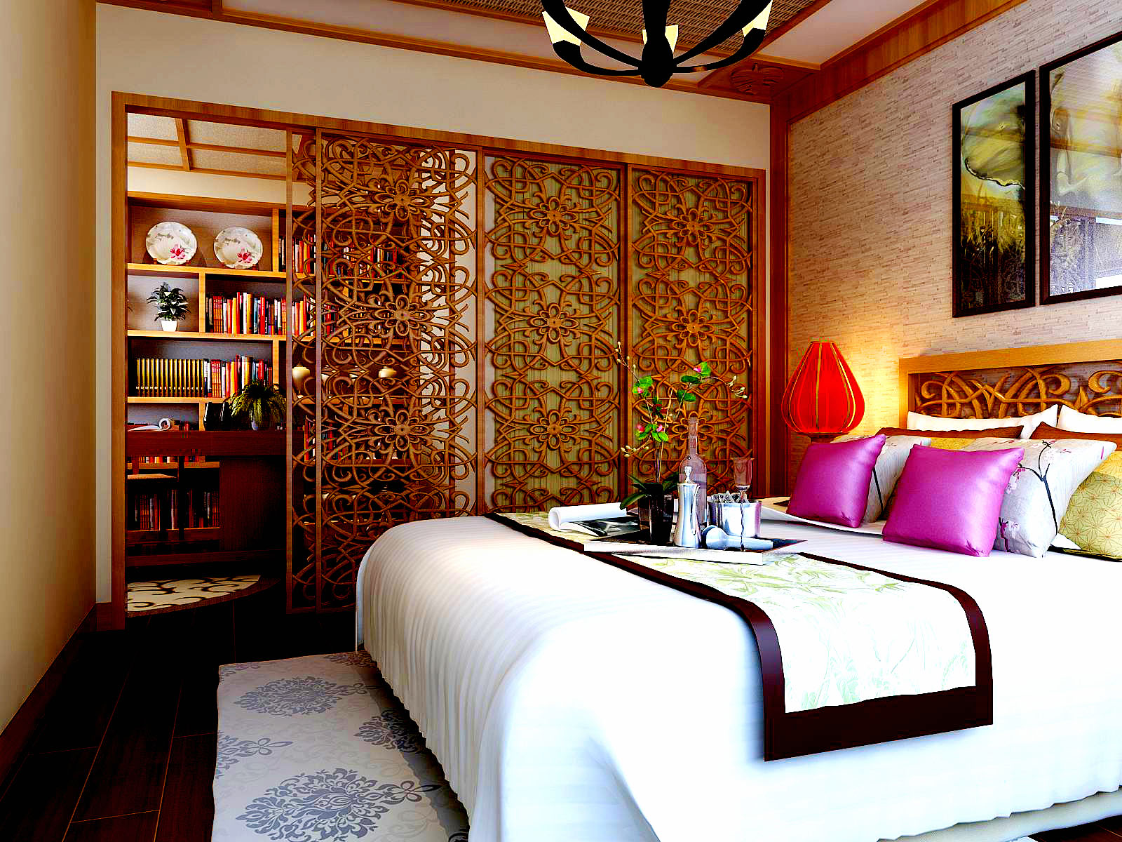 东南亚 卧室图片来自框框在东南亚风格，古典十足的分享