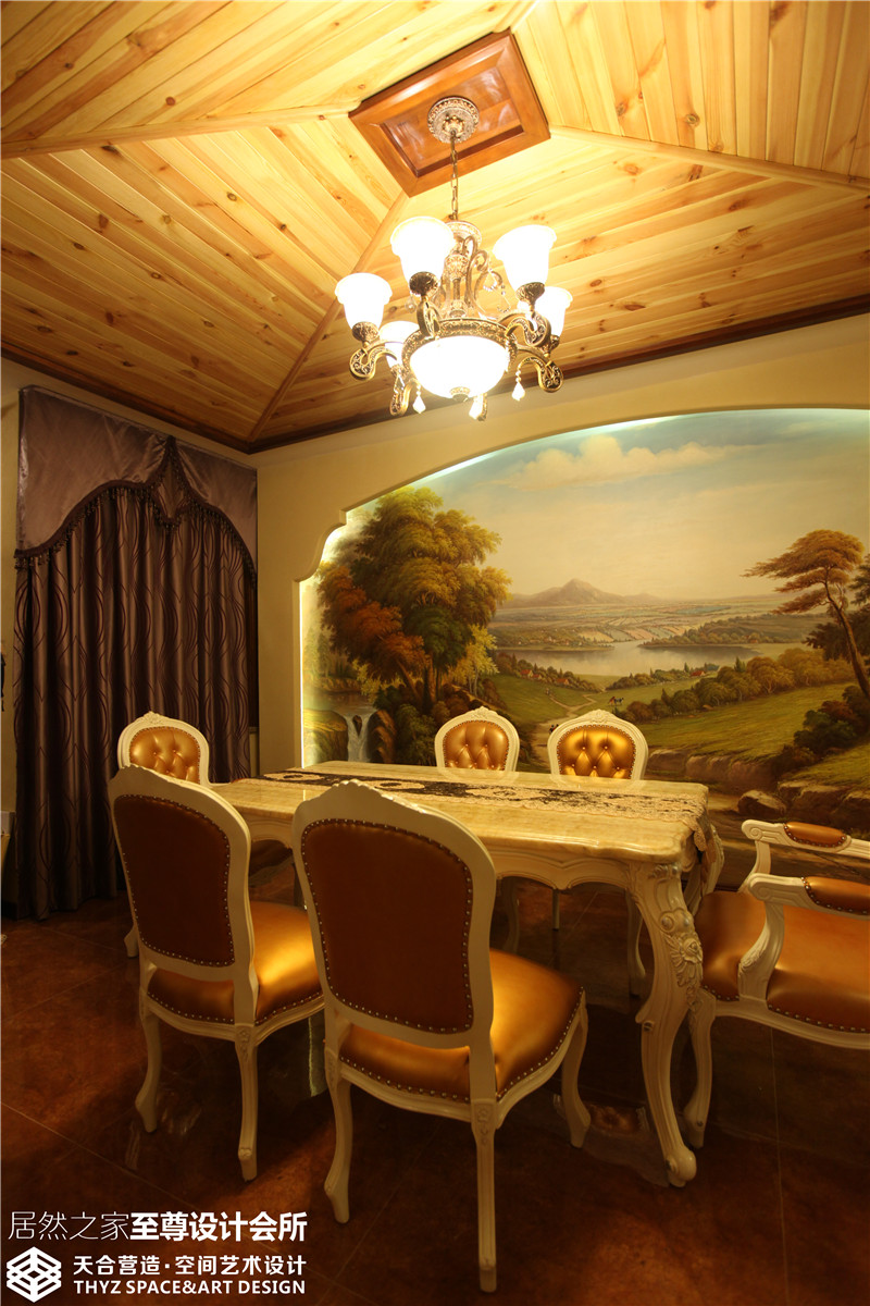 餐厅图片来自天合营造在高尔夫280平欧式田园别墅的分享