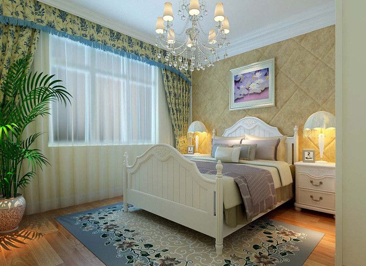 简欧 优雅 清新 卧室图片来自北京合建装饰在优雅清新的小三居-首创·澜茵山的分享