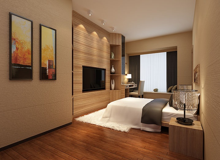新中式风格 浦江颐城 装修效果图 三居 卧室图片来自在浦江颐城晶寓退台170平米的分享