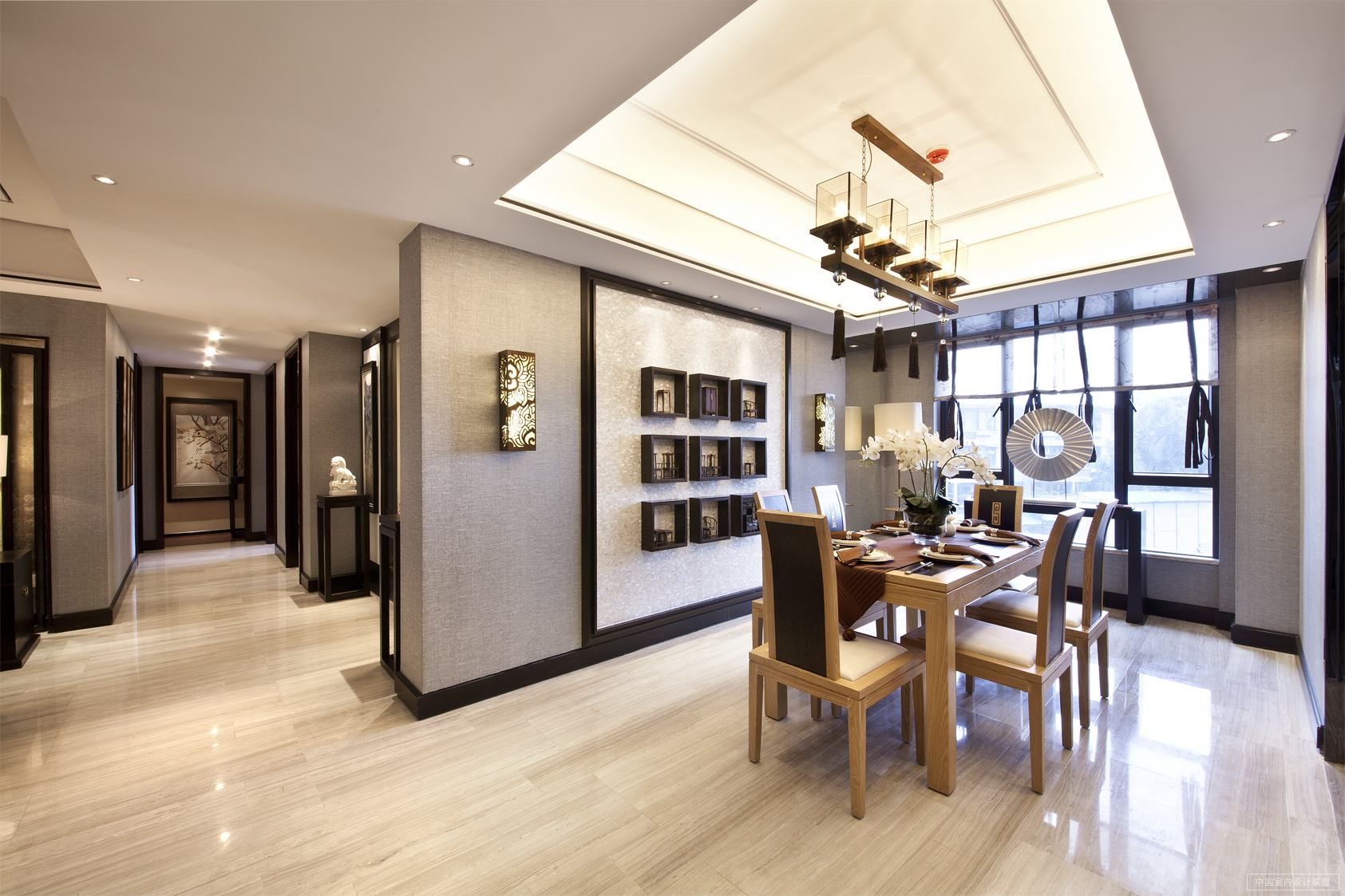 别墅 中式 餐厅图片来自武汉实创装饰公司晓燕在63万打造220平万科高尔夫的分享