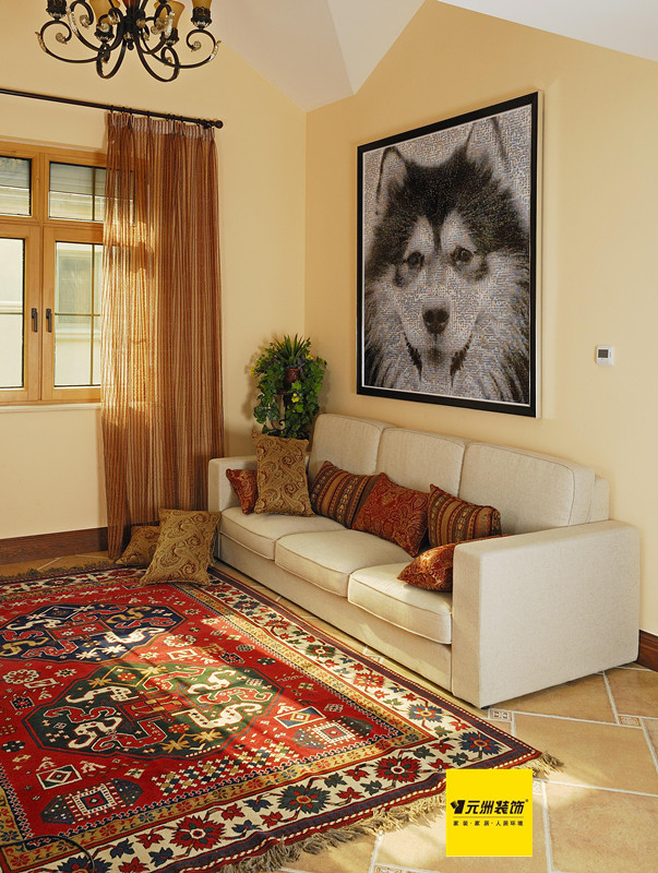 美式风格 西山林语 客厅图片来自框框在西山林语 230平米美式风格的分享