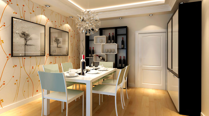 简约 三居 实创装饰 光谷新世界 80后 白领 收纳 餐厅图片来自在光谷新世界105平三居室简约风格的分享