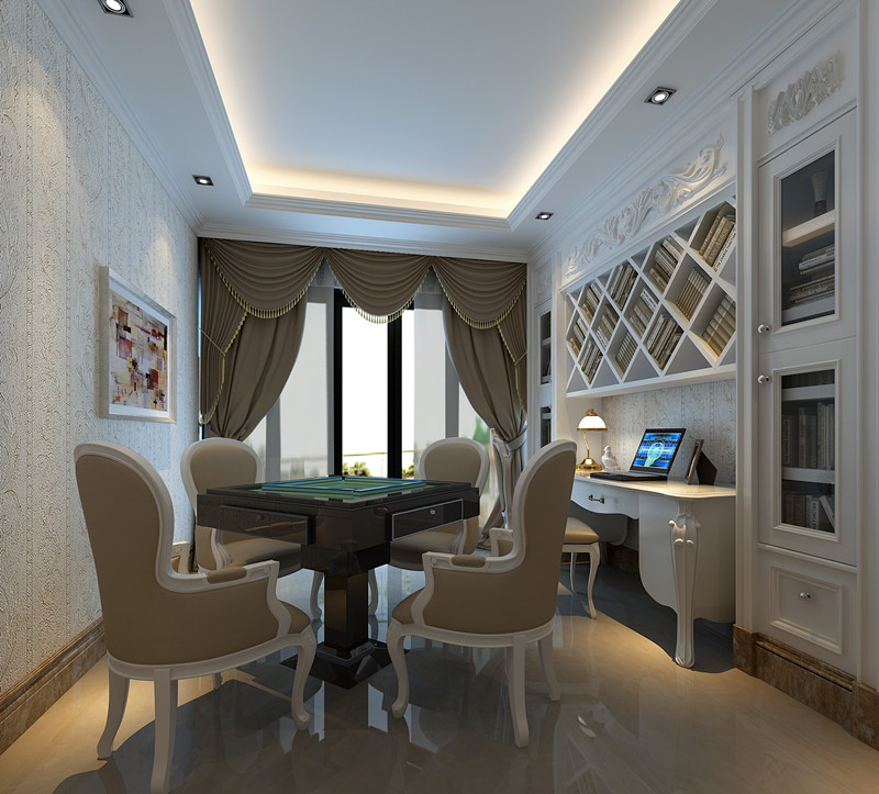 欧式 三居 实创装饰 书房图片来自上海实创-装修设计效果图在恒盛豪庭135平米欧式风格的分享