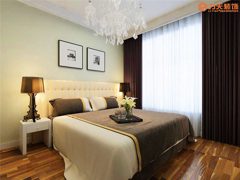 现代 二居 卧室图片来自阳光力天装饰在象柏豪庭-89㎡-现代风格的分享