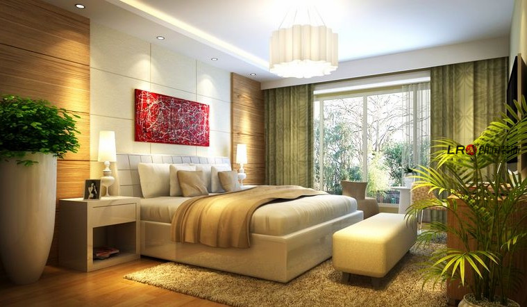 卧室图片来自朗润装饰工程有限公司在137平仁和春天国际花园三室的分享