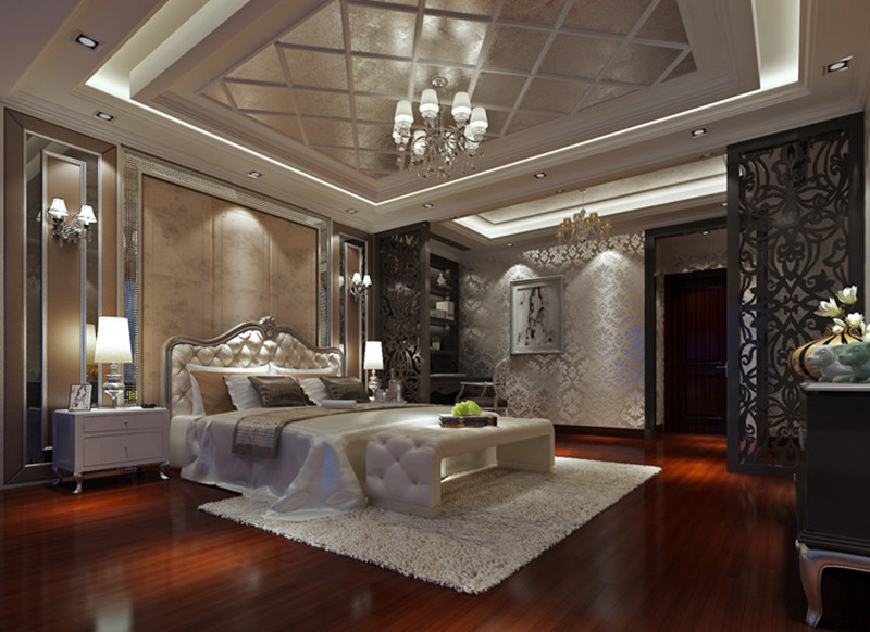 欧式 别墅 收纳 卧室图片来自上海实创-装修设计效果图在上海三湘海上别墅欧式风格的分享