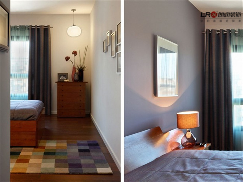 三居 现代 混搭 白领 卧室图片来自朗润装饰工程有限公司在融多种元素为一体的亮丽三居的分享