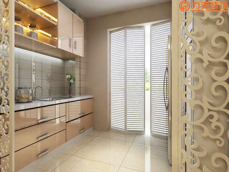 现代 二居 厨房图片来自阳光力天装饰在龙海公寓-81㎡-现代风格的分享