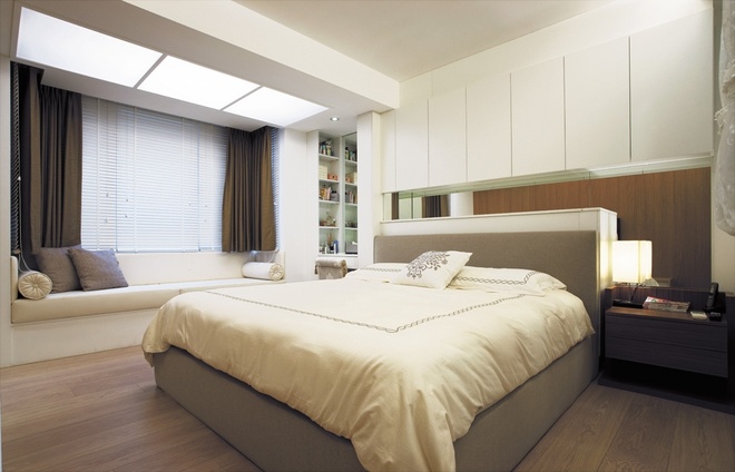 卧室图片来自合建装饰在居家生活的品味三室的分享