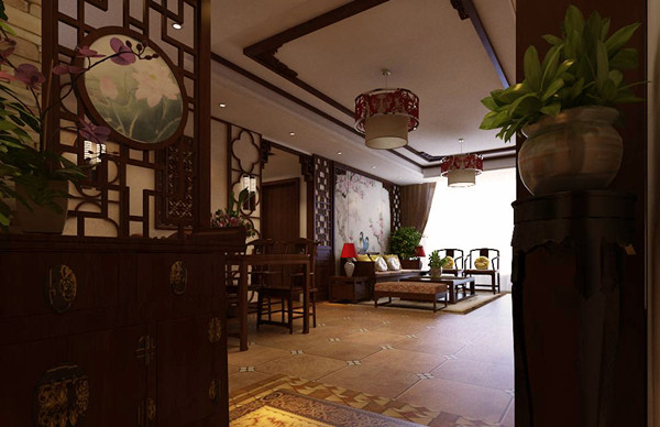 客厅图片来自天津荣欣弘馆工程有限公司在阳光经典-中式风格的分享
