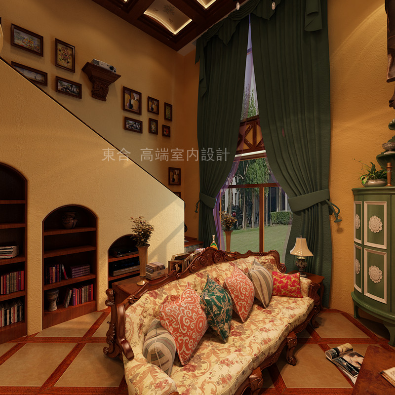 欧式 别墅 客厅图片来自東合設計在国大全城阳光，空气，西班牙的分享