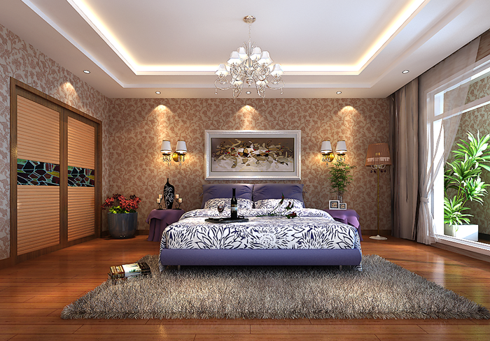 新中式 奢华中式 现代中式 卧室图片来自贾凤娇在140平尊贵新中式的分享