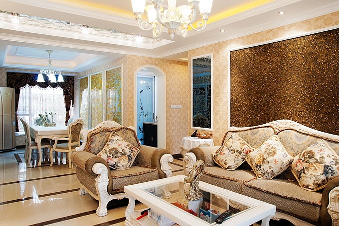 客厅图片来自业之峰装饰旗舰店在豪华尊贵的欧式的分享