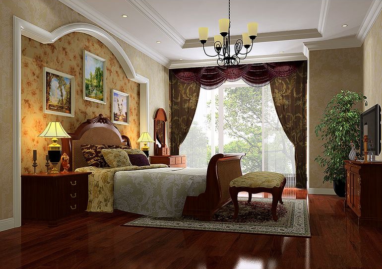 欧式古典 田园 高富帅 卧室图片来自北京合建装饰在欧式古典的田园美家的分享
