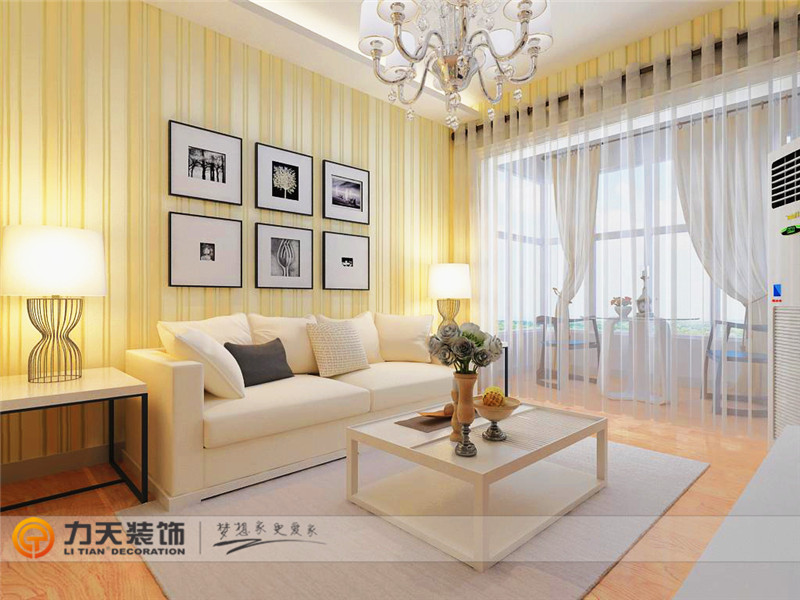 欧式 二居 客厅图片来自阳光力天装饰在安宝江南城-90㎡-简欧风格的分享