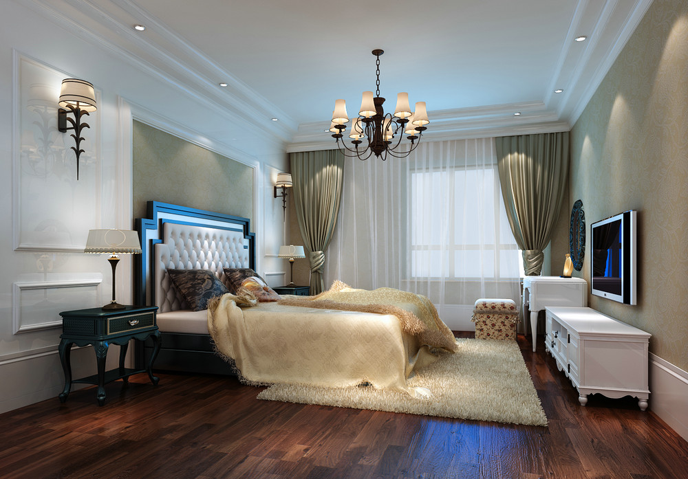 现代 典雅 三居 卧室 卧室图片来自轻舟漠然在12万打造现代典雅风格居室的分享