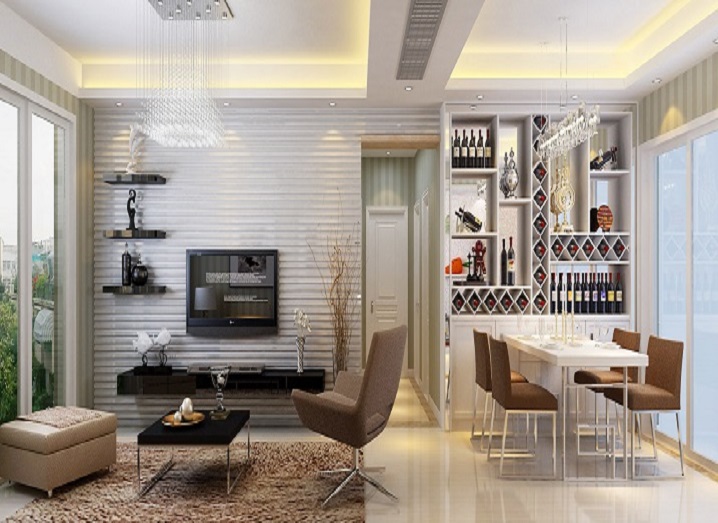 简约 三居 收纳 温馨舒适 客厅图片来自上海实创-装修设计效果图在110平米温馨的四口之家的分享