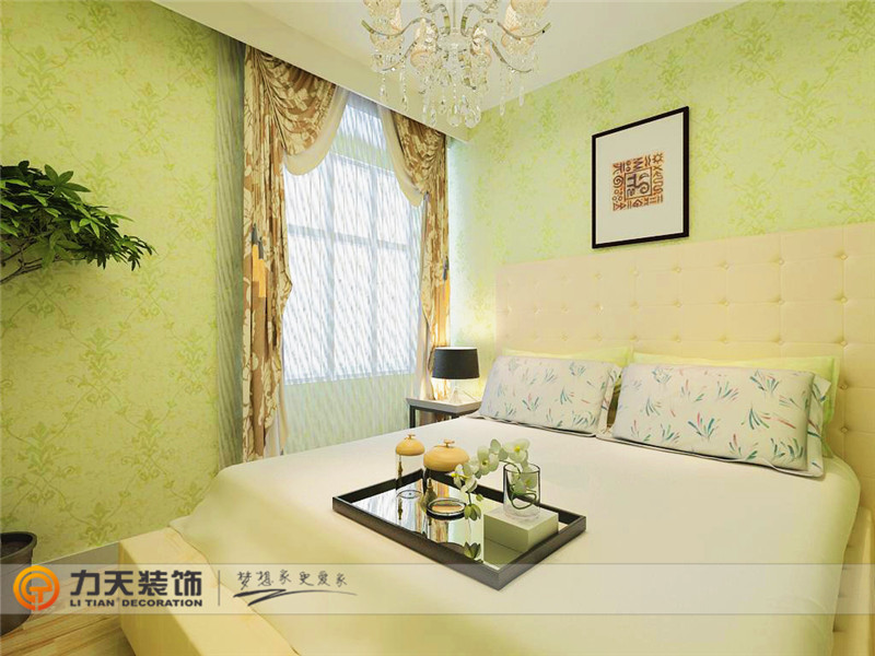欧式 二居 卧室图片来自阳光力天装饰在安宝江南城-90㎡-简欧风格的分享