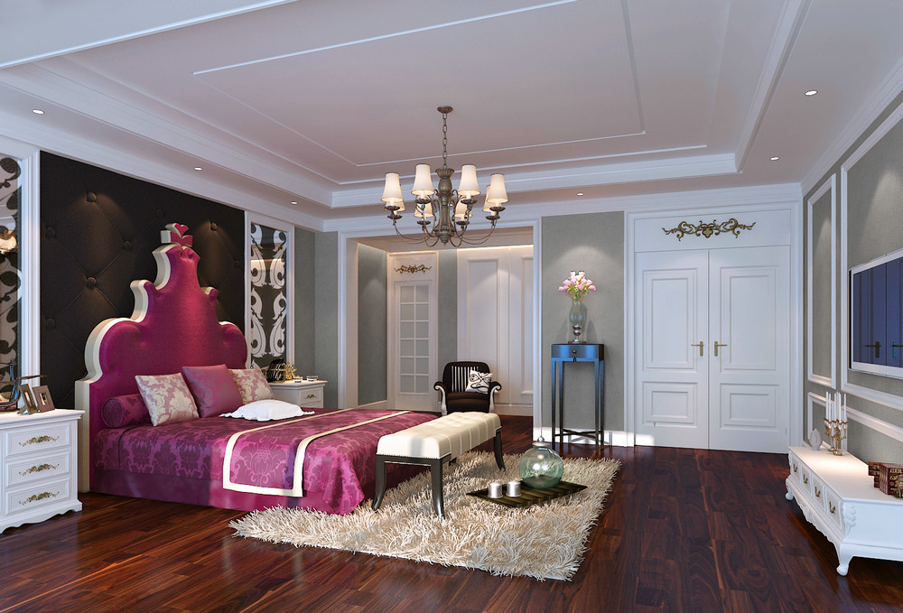 现代 典雅 三居 卧室 卧室图片来自轻舟漠然在12万打造现代典雅风格居室的分享