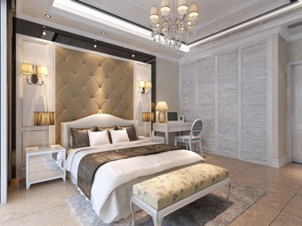 简约欧式 优雅 小资 卧室图片来自贾凤娇在清爽的简欧居室的分享
