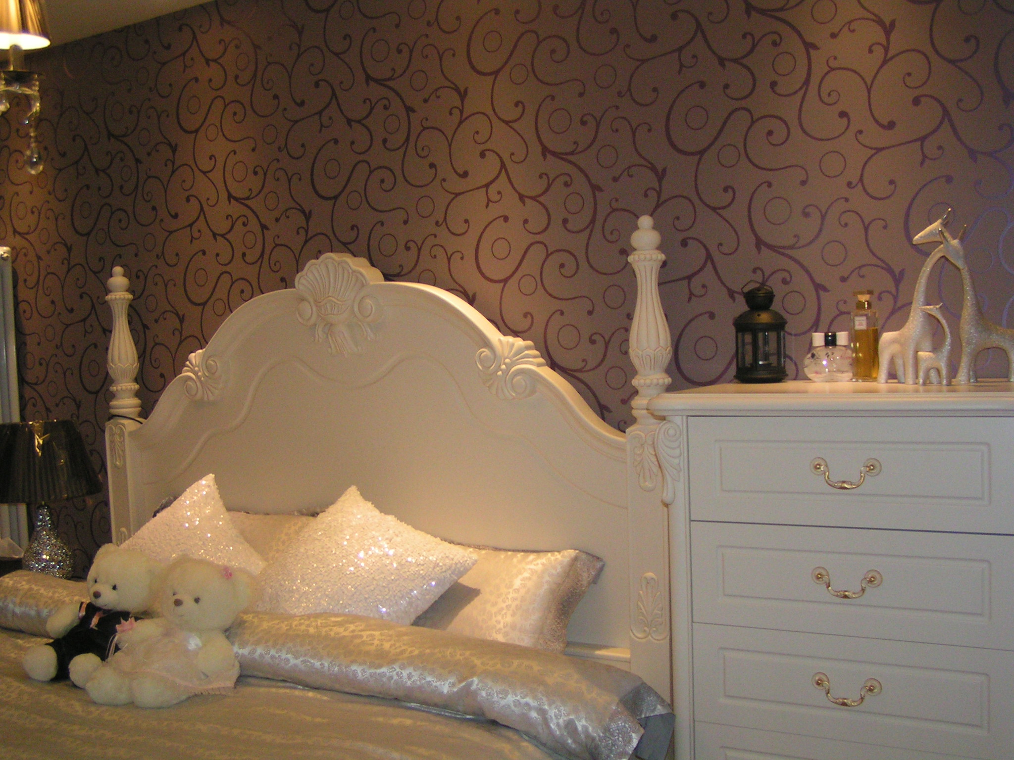 欧式 二居 白领 小资 80后 卧室图片来自实创装饰百灵在上上城二季90平米两居实景图的分享