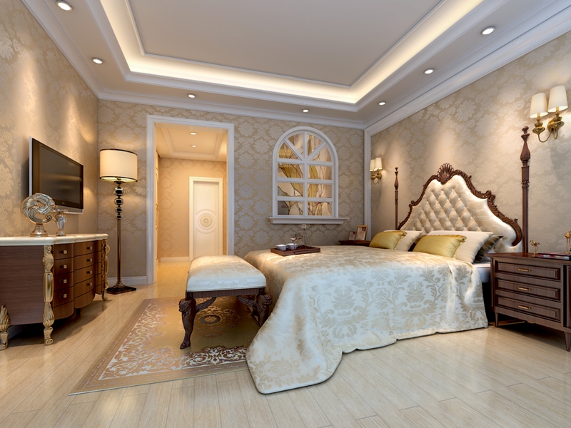 欧式 简欧风格 雍容尊贵 复式 卧室图片来自名雕装饰设计在420平复式简欧风格的分享