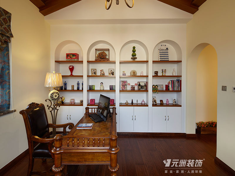 龙熙顺景 北京元洲 书房图片来自框框在龙熙顺景美式风格实景图的分享